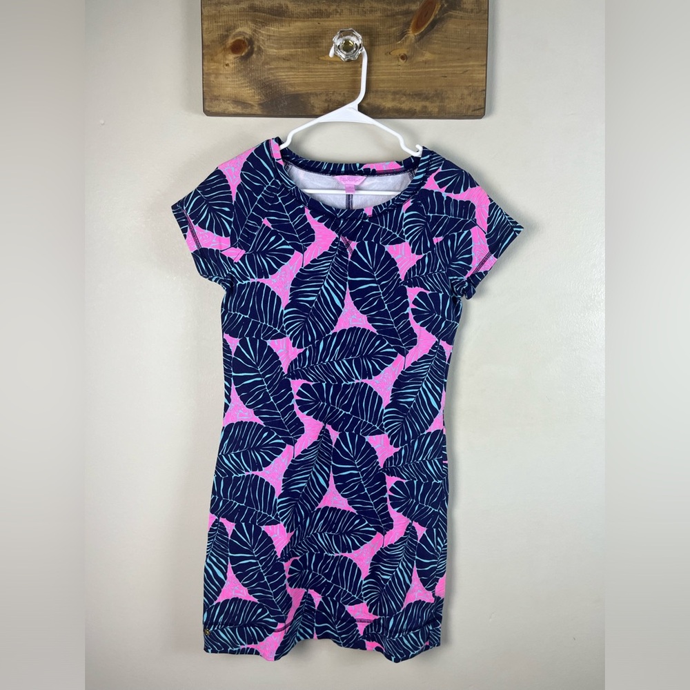 Lilly Pulitzer Sanibel dress in Sunkissed Pink under the palms - size small